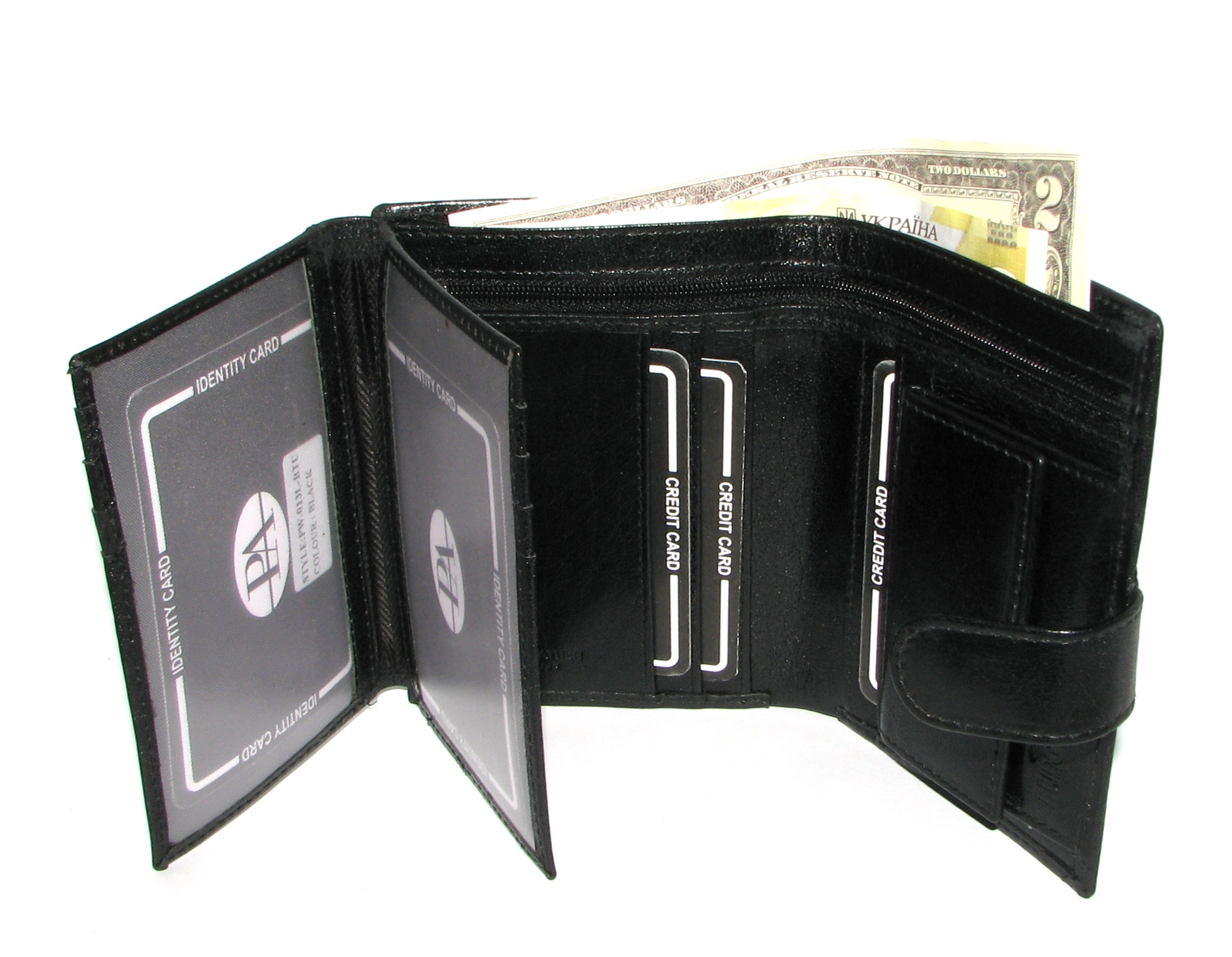 Кошелек мужской Pierre Andreus PW-013L-BTU BLACK Кошелек мужской Pierre Andreus PW-013L-BTU BLACK
